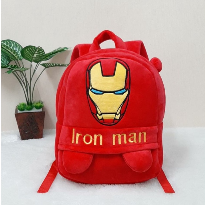 Tas Ransel Superhero Iron Man L/tas ransel sekolah anak sd/ransel anak lucu Batman Kapten Siperman