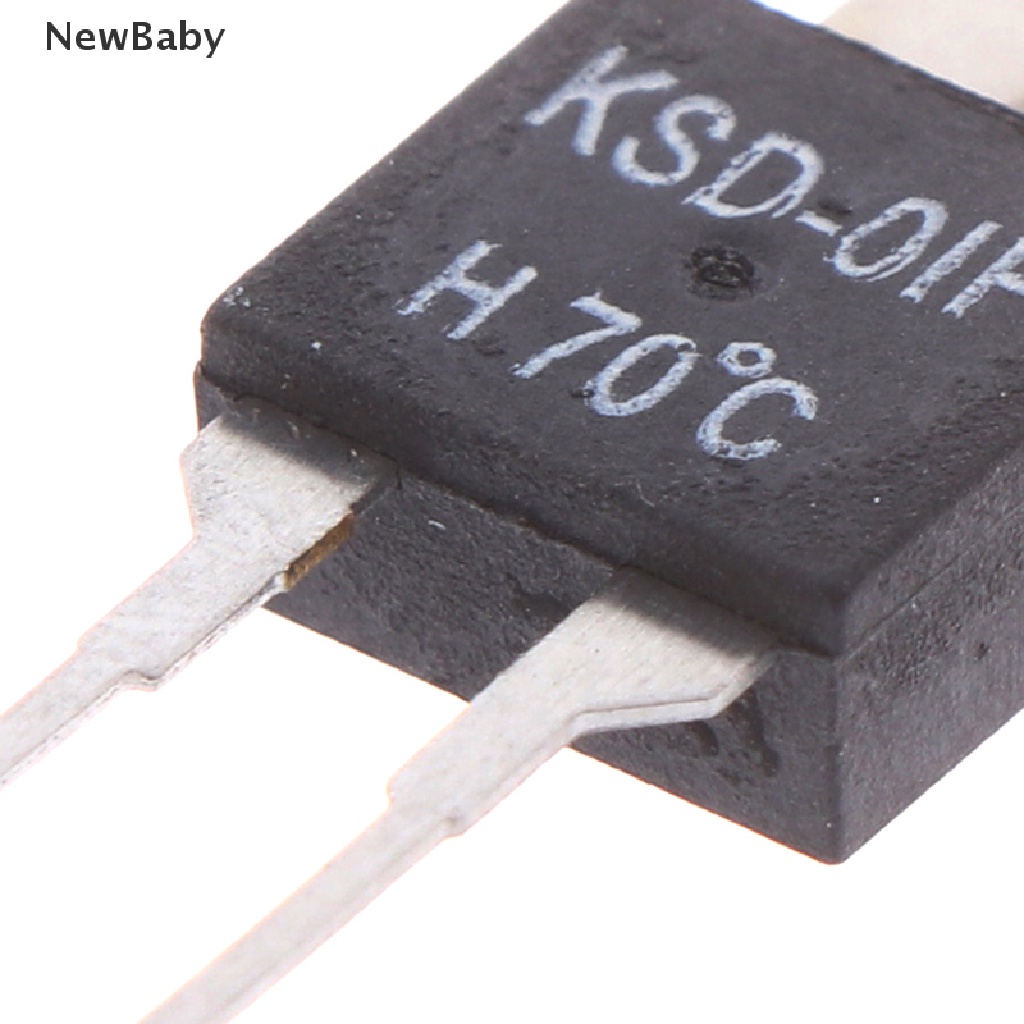 NewBaby 2Pcs  Normally Open Thermal Switch Temperature Sensor Thermostat KSD-01F 70 Degc ID
