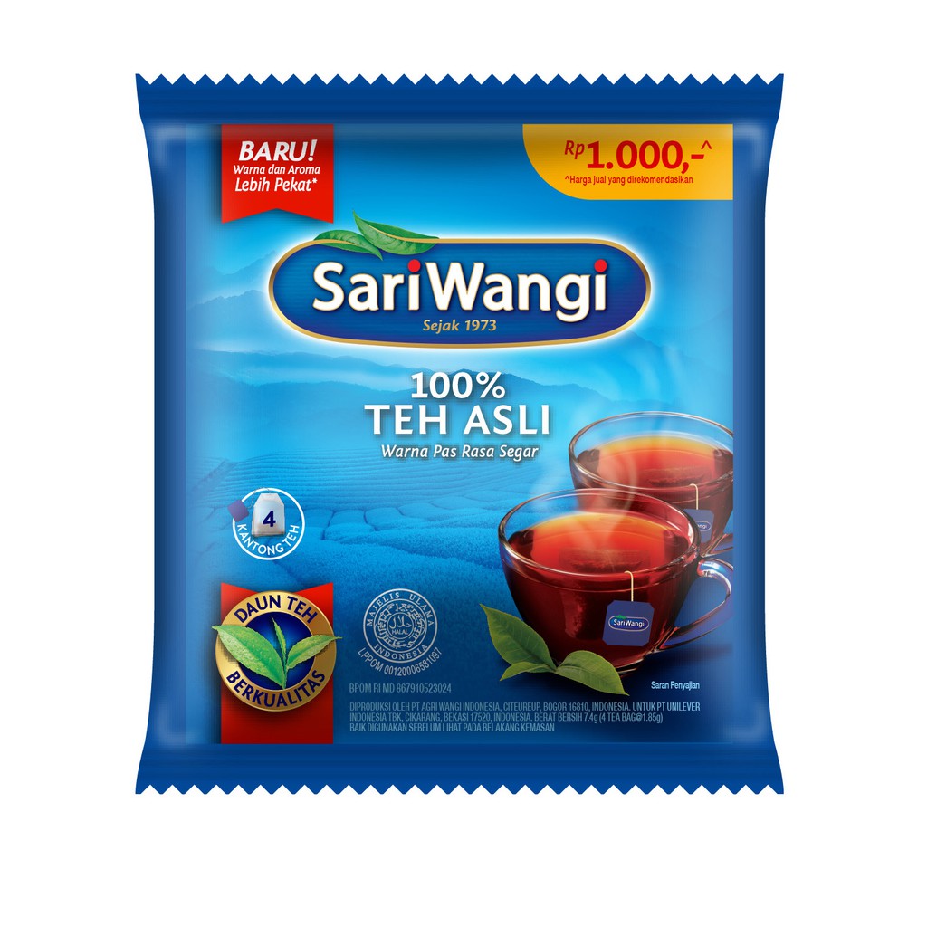 

Sariwangi Teh Celup Hitam - Black Tea, Teh Hitam, Teh