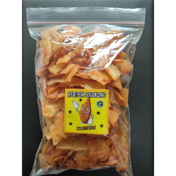 

KERIPIK SINGKONG KRENYES PEDAS MANIS GURIH 250GR /SINGKONG KUALITAS SUPER