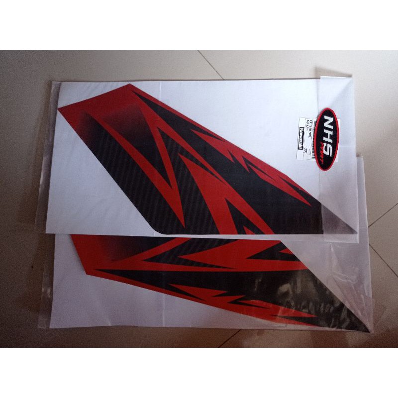 Stiker tangki dan body belakang ninja ss orange 2014 2015