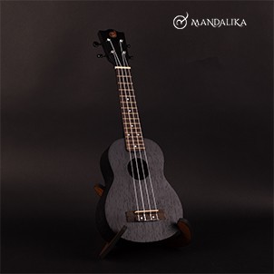 Ukulele Soprano Mandalika PREMIUM CERTIFIED QUALITY - Black Matte