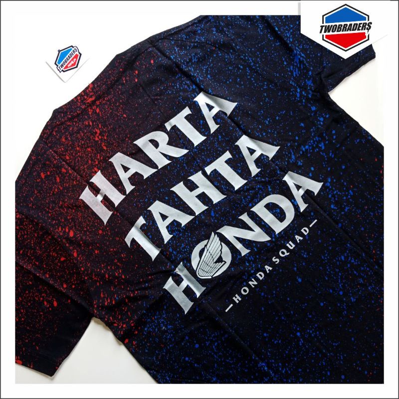 KAOS PENDEK PRIA HONDA SQUAD ORIGINAL HARTA TAHTA HONDA MOTIF CB100 CB125 GL100 GL MP TIGER CBR150