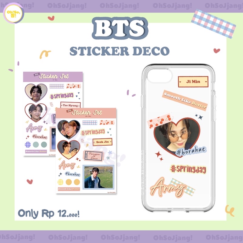 BTS STICKER DECO KISS CUT VOL.2 BANGTAN ARMY STICKER SET CUTE