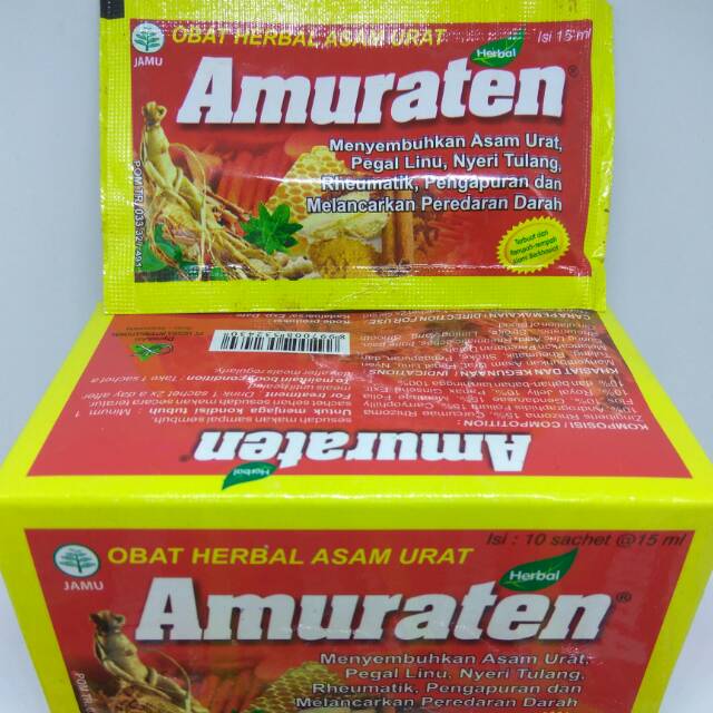 Amuraten jamu asam urat reumatik kesemutan pegel linu