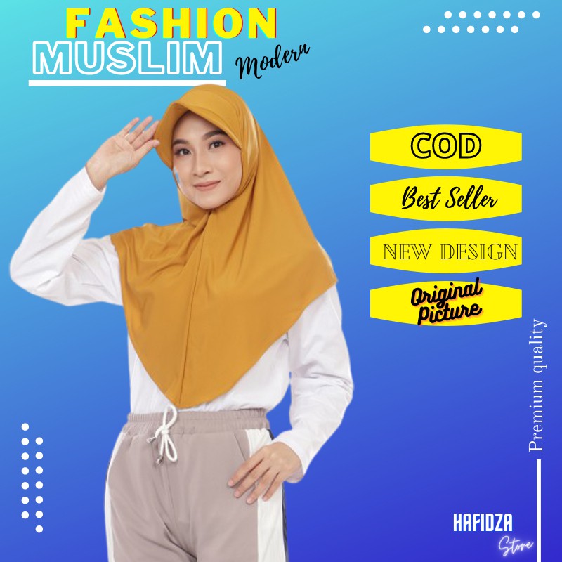 Jilbab Hijab Kerudung Bergo Instan Khimar Topi Olahraga Terbaru Murah Termurah Fashion Muslim Wanita