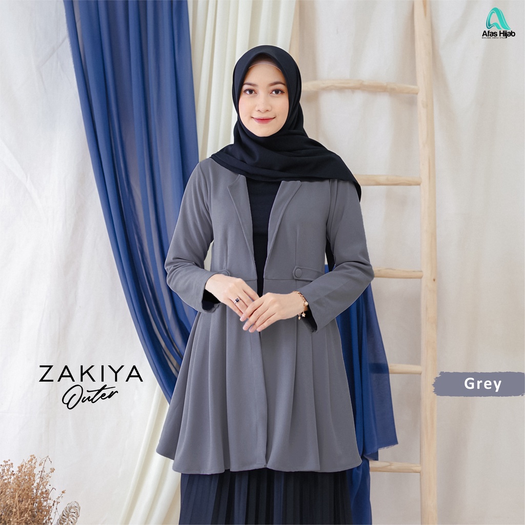 AFAS HIJAB | Zakiya Outer dari Afas Hijab - Outer Murah - Outer Premium