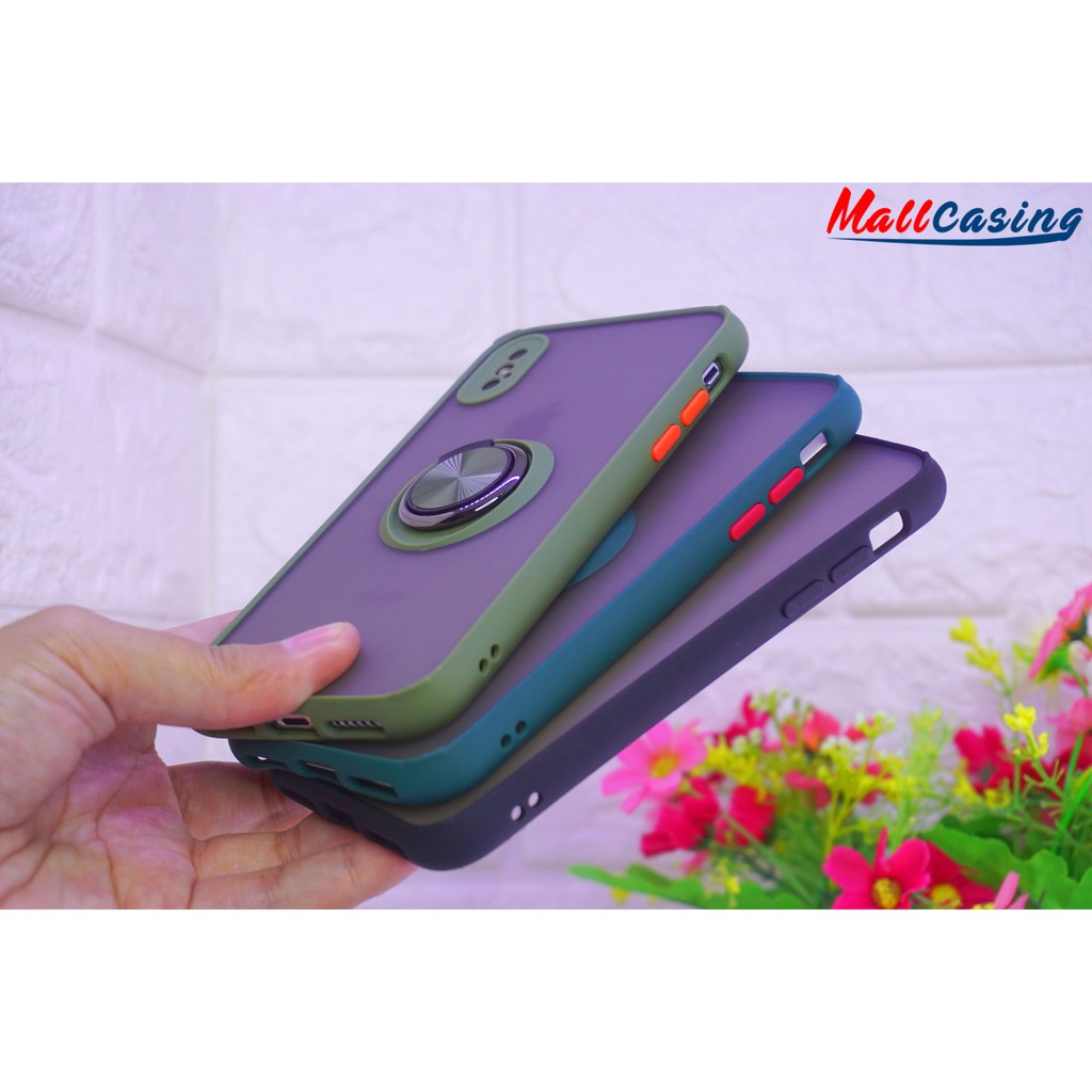 MallCasing - Realme 5 | Realme 5 Pro Hard Case Dove Include Ring Tanam