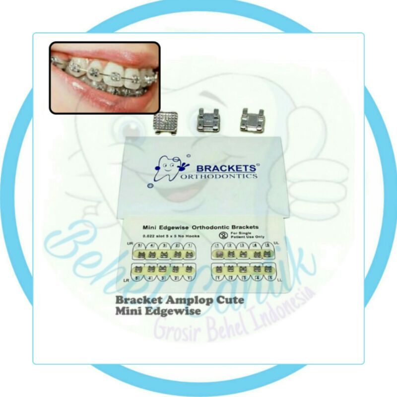 Bracket Fancy Amplop Behel Perawatan Merapihkan Gigi Ready Hook & No Hook