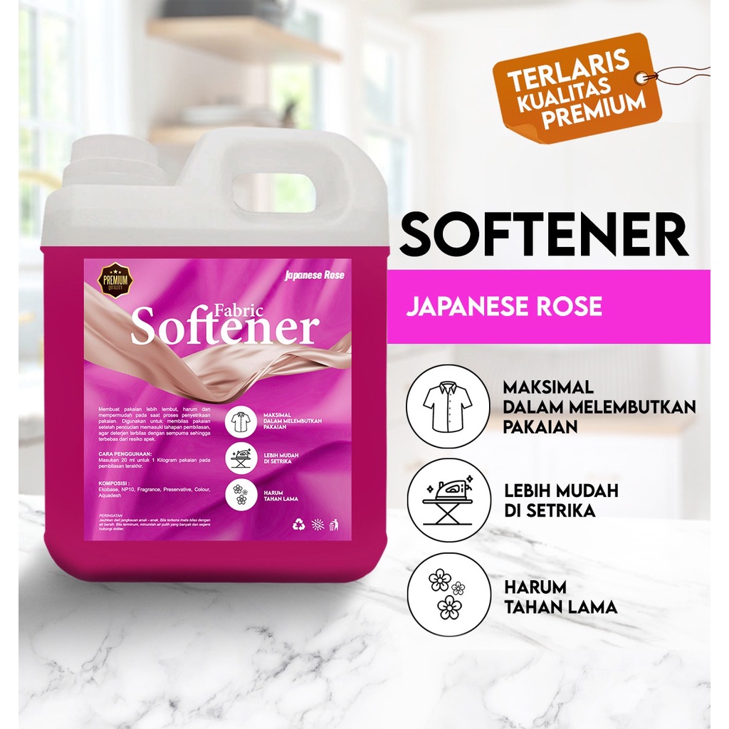 PROKLEEN Softener Pelembut Pewangi Pakaian 1 Liter &amp; 800 ML REFILL KONSENTRAT