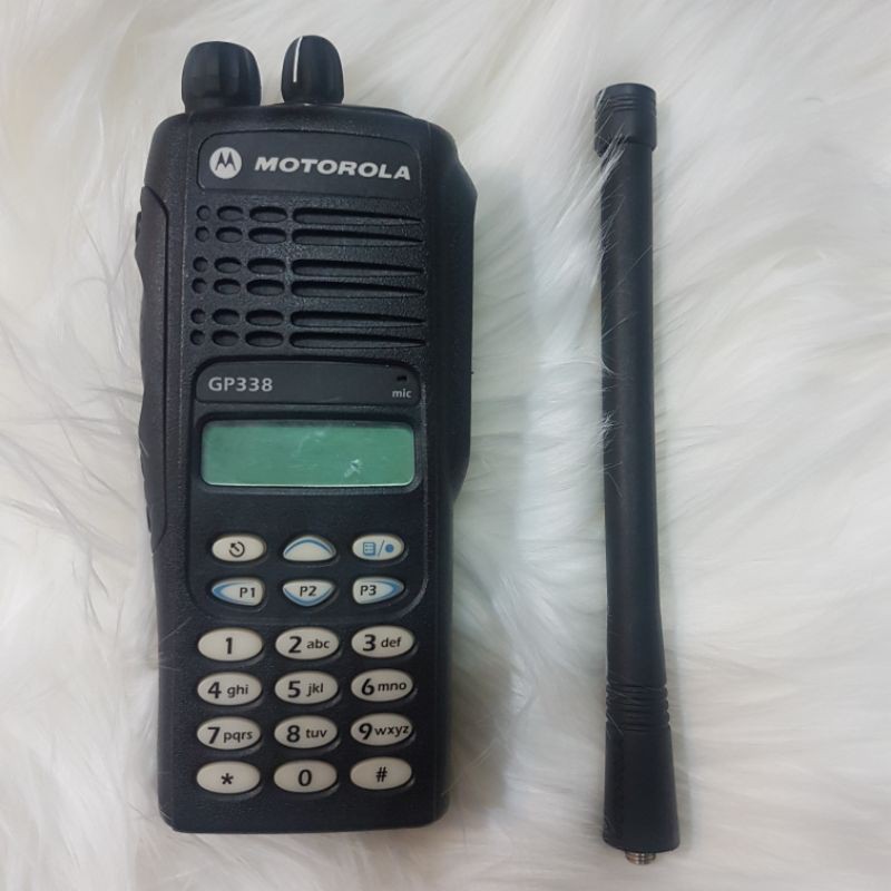 Free Setting HT Motorola GP 338 VHF 136 174 Mhz Second Original Baterai Lithium