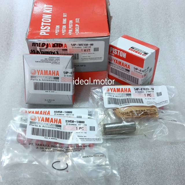 Piston KIT Seher dan Ring Mio J original Yamaha 54P WE160 00