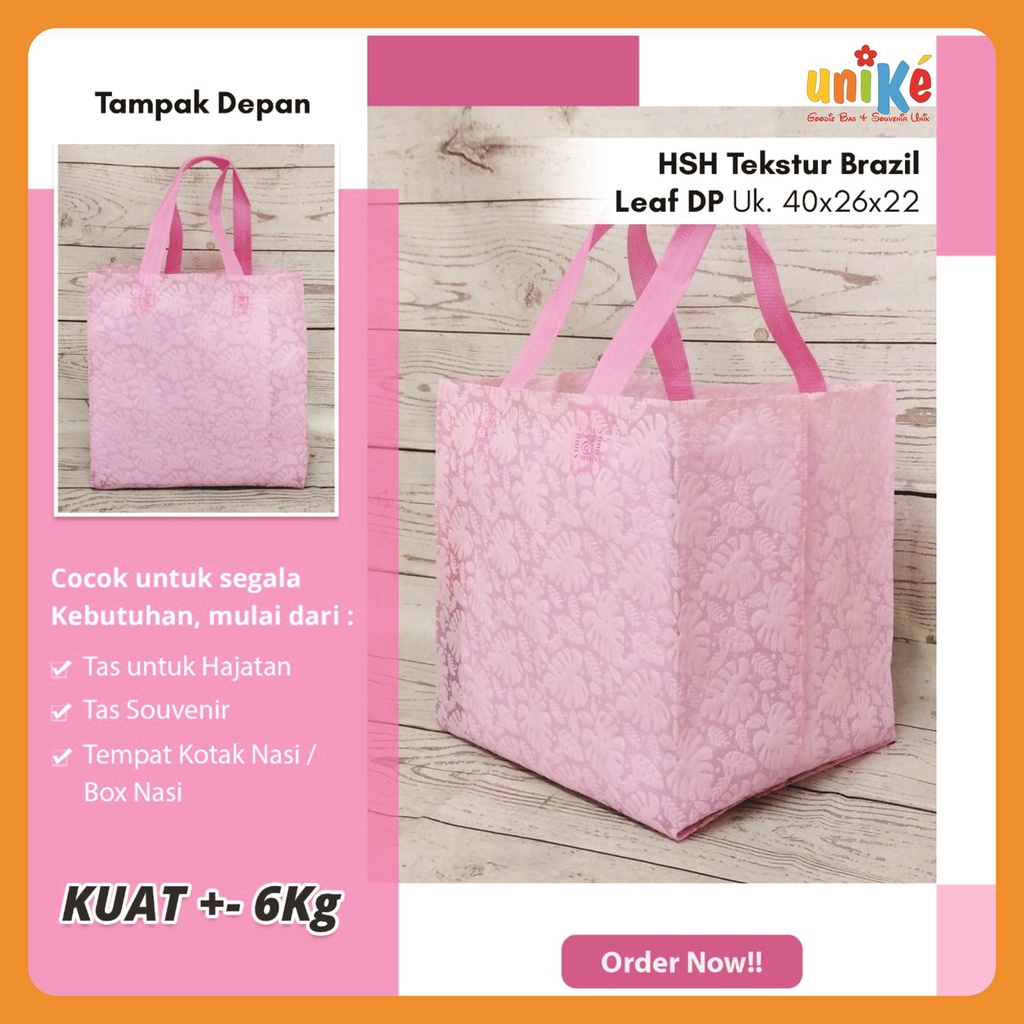 

Tas Berkat Hajatan Spundbond Bag Tas Nasi Kotak 22x22 Goodie Bag Tas Berkat Kekinian Embos D22