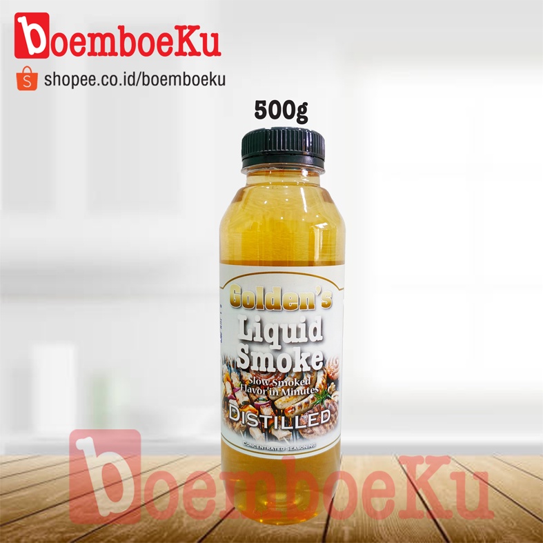 

Golden's LS - Bumbu Aroma BBQ/Bakar/Panggang, Asap Cair - DISTILLED - 500g