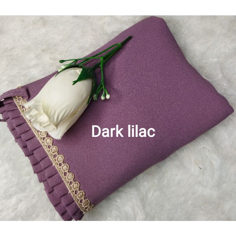 BERGO MARYAM KCB-LIPIT RENDA/AL'FADANI HIJAB-Dark lilac