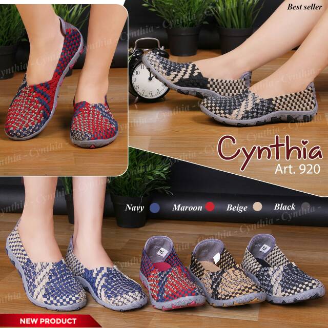 Sepatu rajut flat cynthia 920