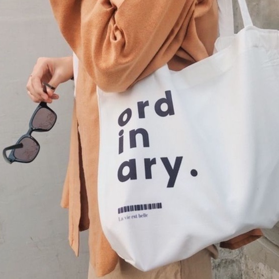 Totebag Ordinary (crbn_cloth) Totebag quotes aesthetic