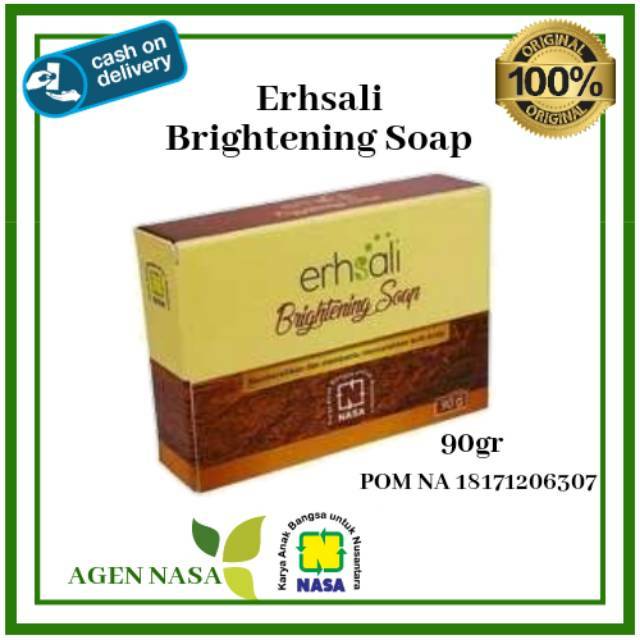 Sabun untuk Mencerahkan Kulit Wajah / Erhsali Brithening Soap Nasa / Sabun Transparan Kefir NASA / A
