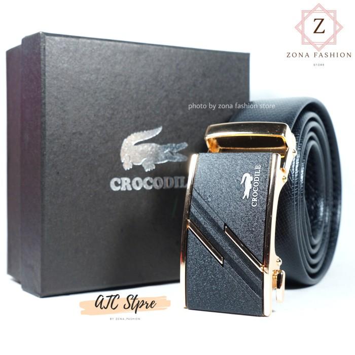 ikat pinggang pria /gesper kulit /sabuk Crocodile Import