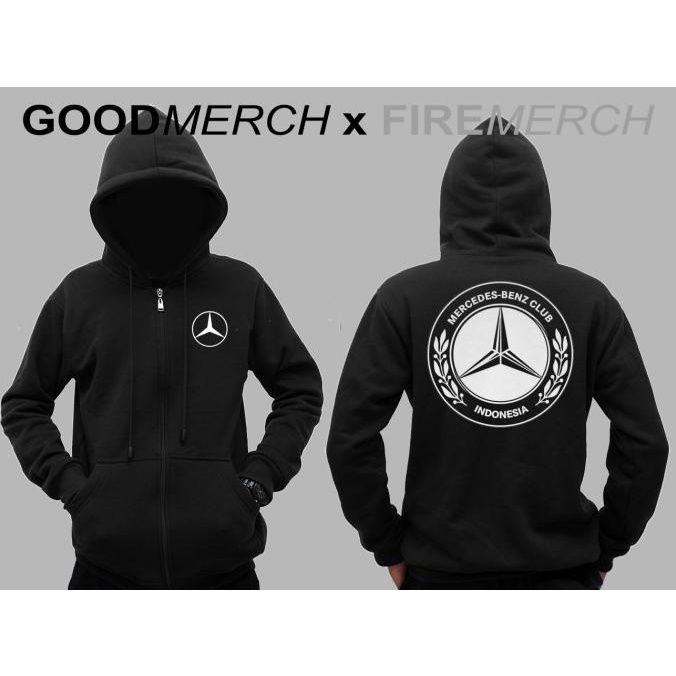 Jaket Hoodie Sweater Mercedes Benz Club Indonesia Sweatshirt Zipper