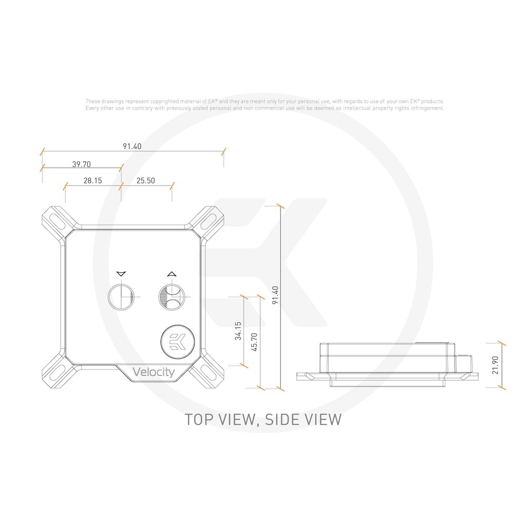 EKWB EK Velocity D-RGB FULL NICKEL (Addressable RGB 3pin 5v)