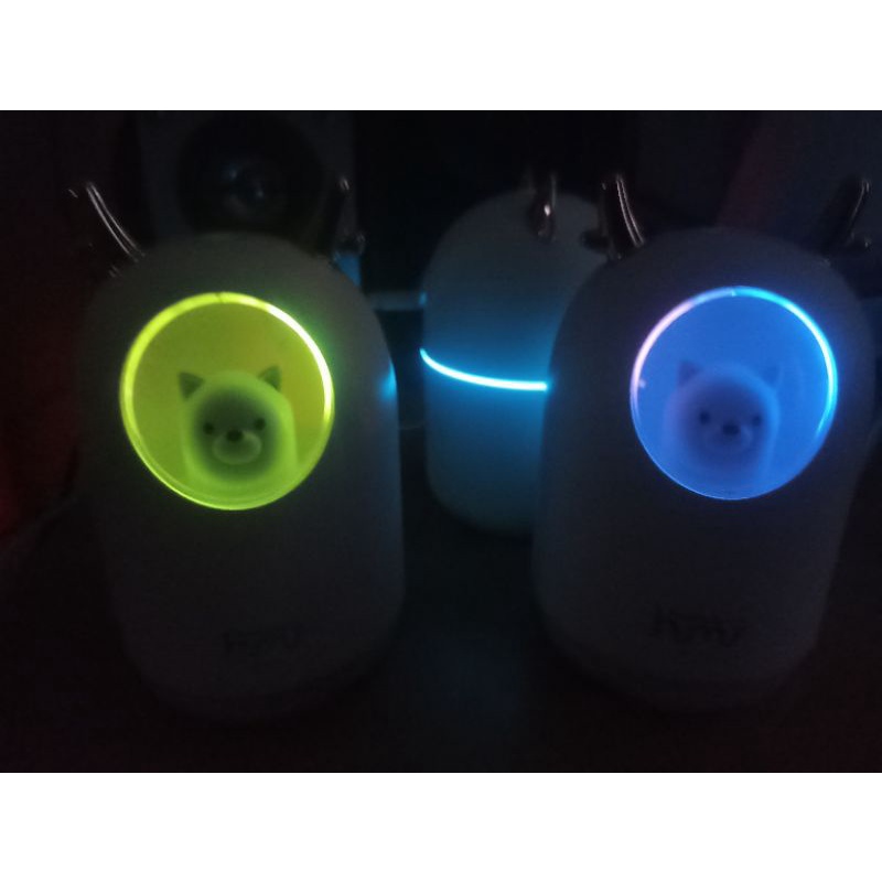 300ml Aromatherapy Pet Ultrasonic Humidifier RGB Aroma Essential Oil Diffuser M106 Pink Grab Medan