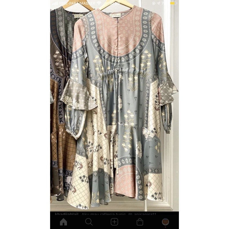 tunik rafflesia wearing klamby