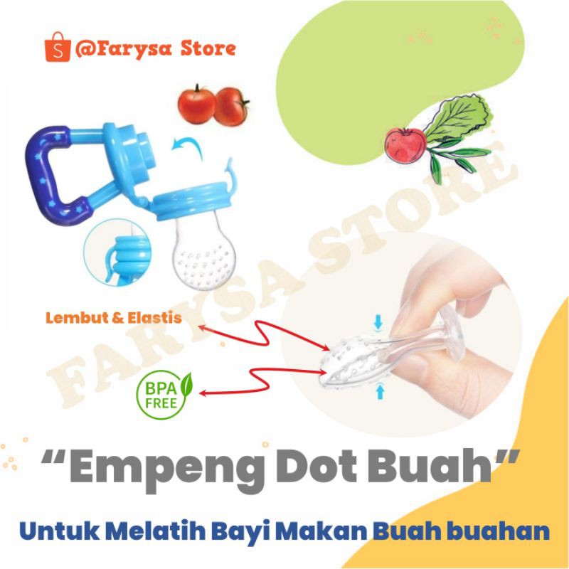 Empeng Buah Bayi/Baby Fruit & Food Feeder /Dot Buah Bayi / Fruit Feeder Pacifier-1