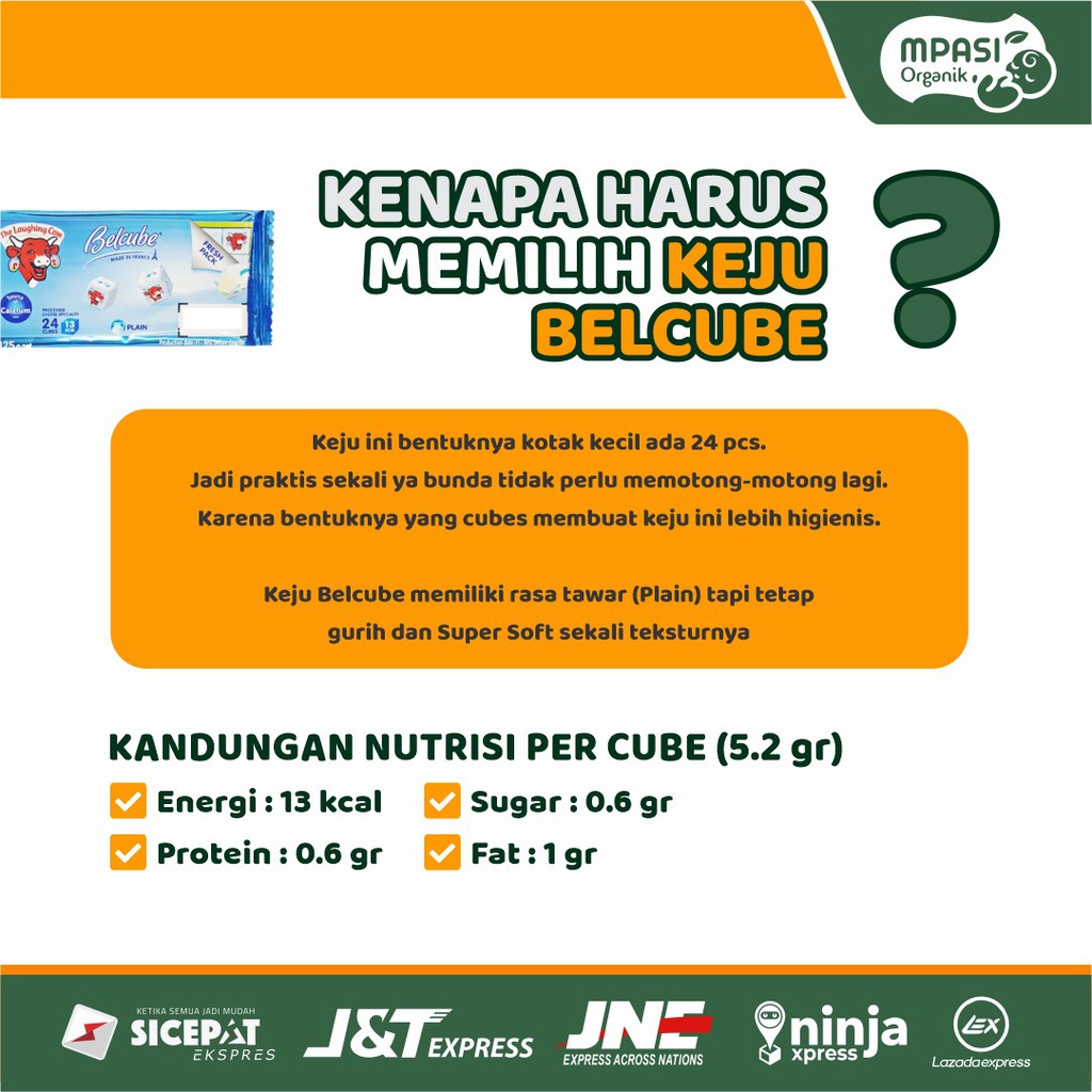 BELCUBE PLAIN CHEESE KEJU MPASI | KEJU BAYI