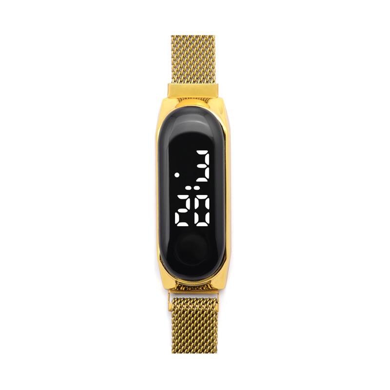 ✅COD [BBS] JAM TANGAN WANITA RANTAI MAGNET KAPSUL LED DIGITAL KOREA FASHION GROSIR MURAH BUNGA JF040