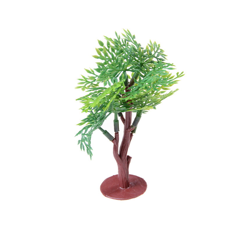 Vivid Miniatur Pohon Hijau Tinggi 9cm Untuk Dekorasi Rumah Boneka