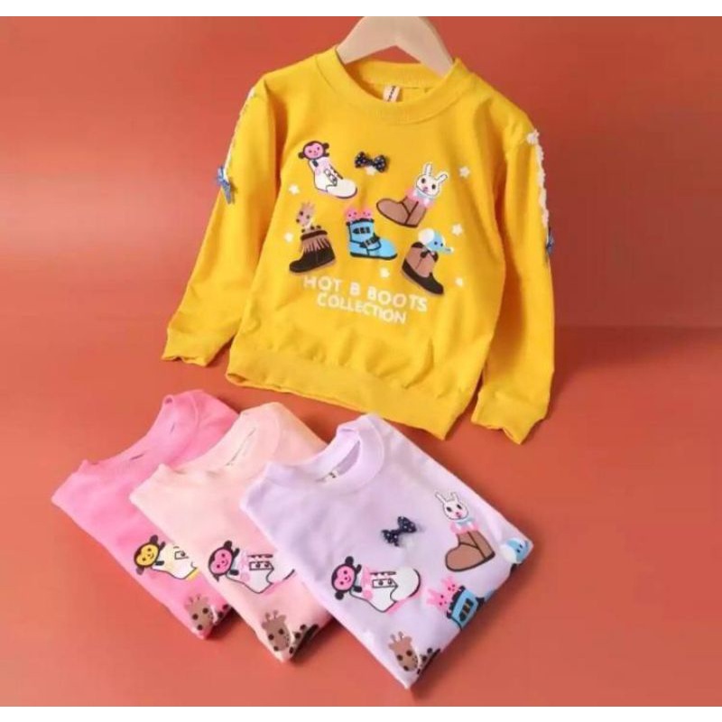 ￼Switer Anak Import 6-12Tahun/Kaos Anak Tangan Panjang/Sweater Anak Perempuan Import