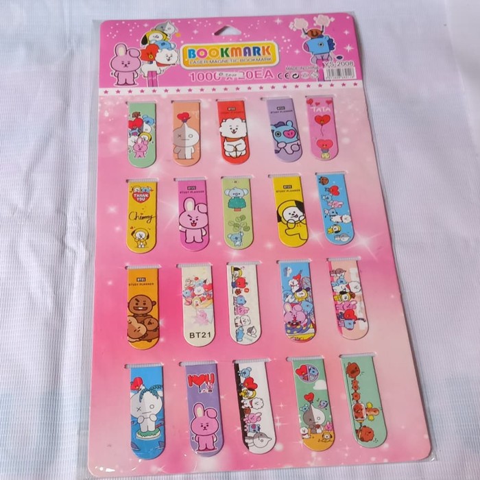 (5gr) Pembatas Buku Magnet Lucu Murah / Bookmark Magnet