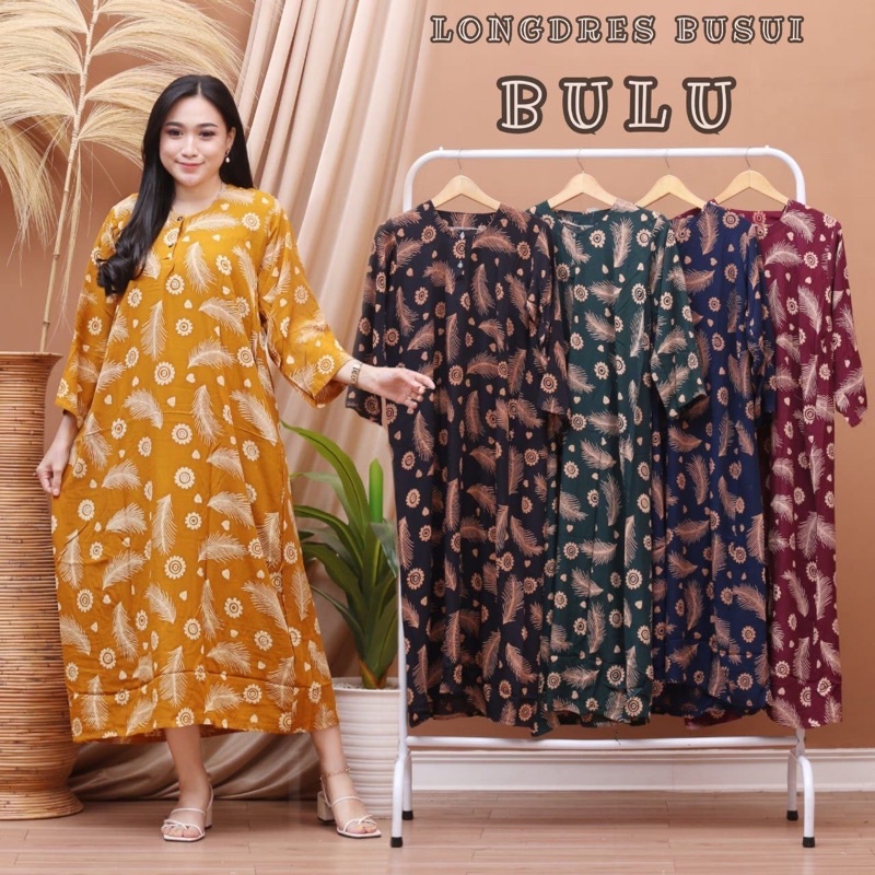 daster rayon panjang busui sematakaki best seller-LONGDRESS CHIKA