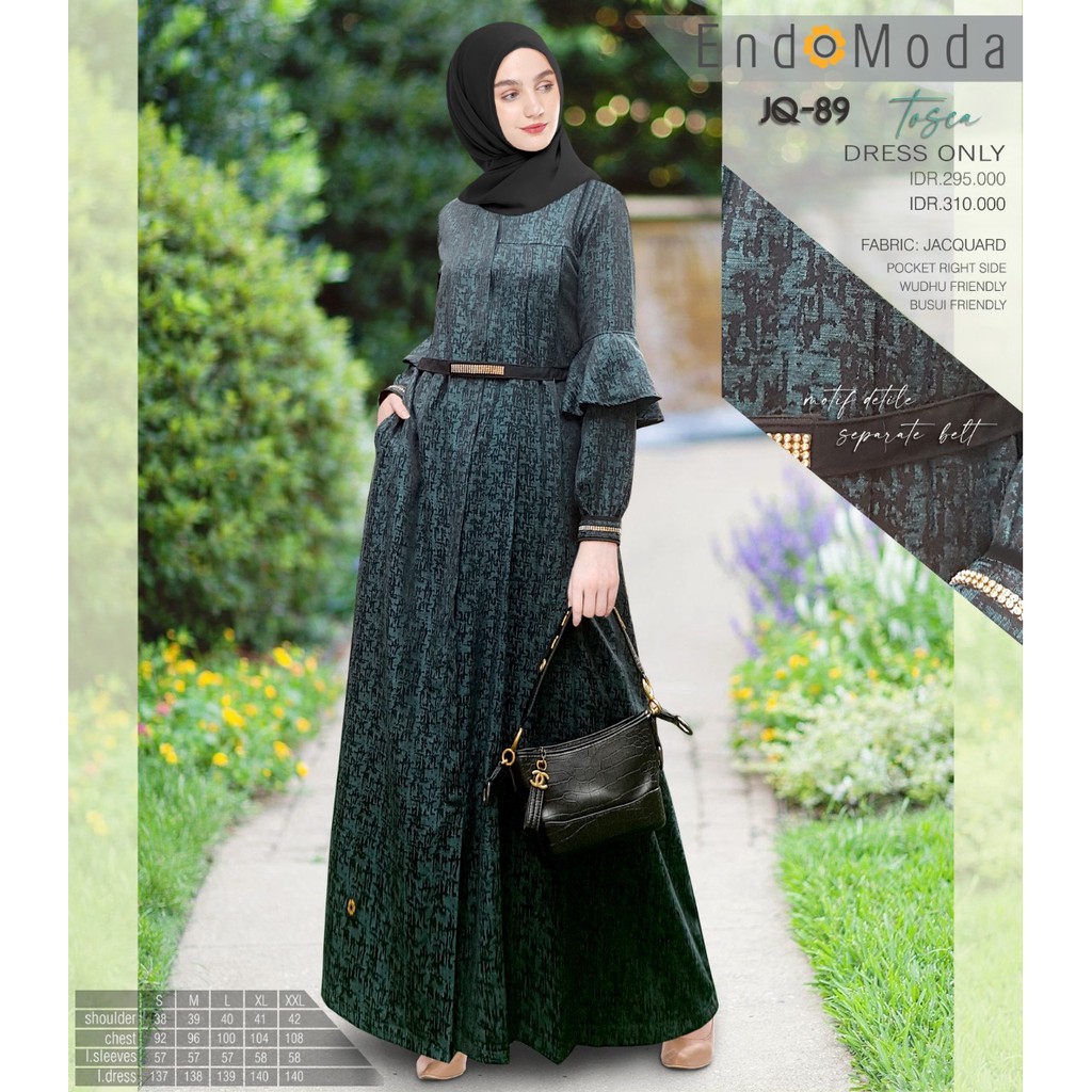 GAMIS ENDOMODA JQ 89 TOSCA || CASUAL &amp; SYARI
