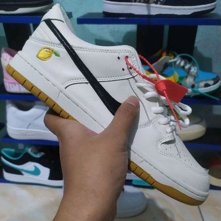 Sepatu Nkie SB Dunk Low Cream Lemon Krem Import