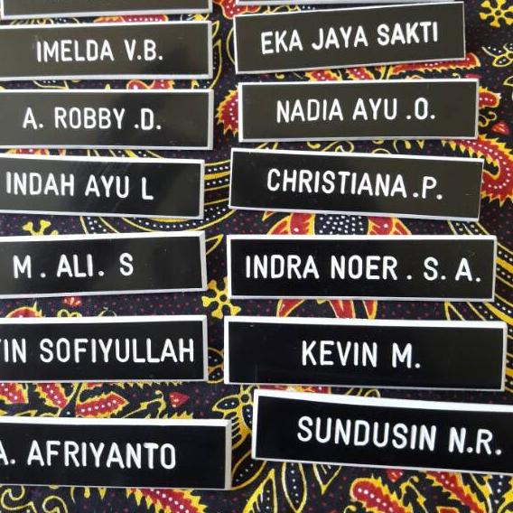 

『3.3 SALE』 Papan nama grafir / Papan nama PDH / Nama Dada / Nametag GROSIR/COD/SHOPEE MALL/「⭐Terbaru 3.3」/3.3 Product HOT