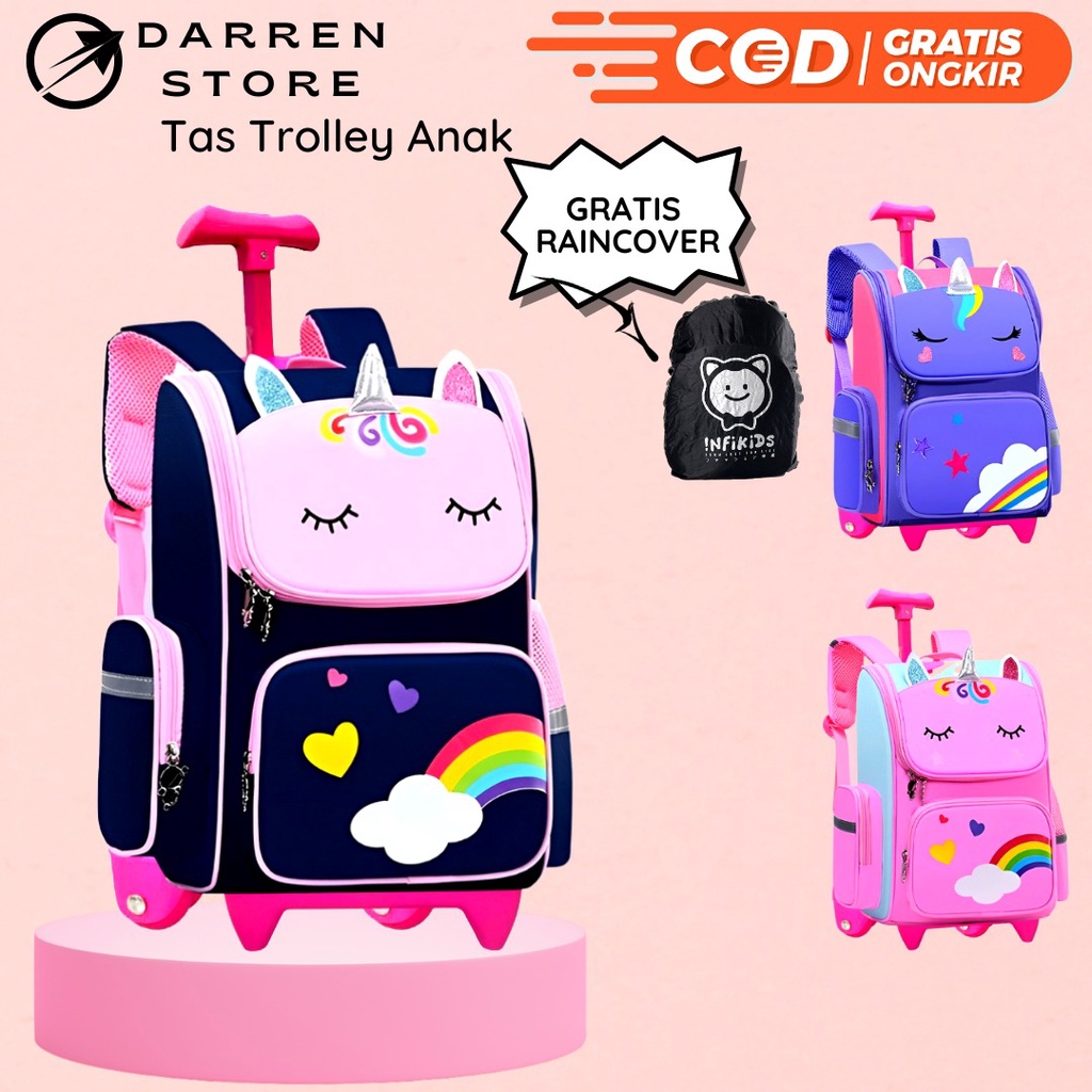 darren store tas troli sekolah anak perempuan import tas sekolah anak perempuan sd