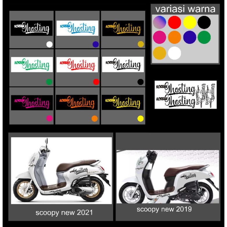 sticker scoopy korban gosting