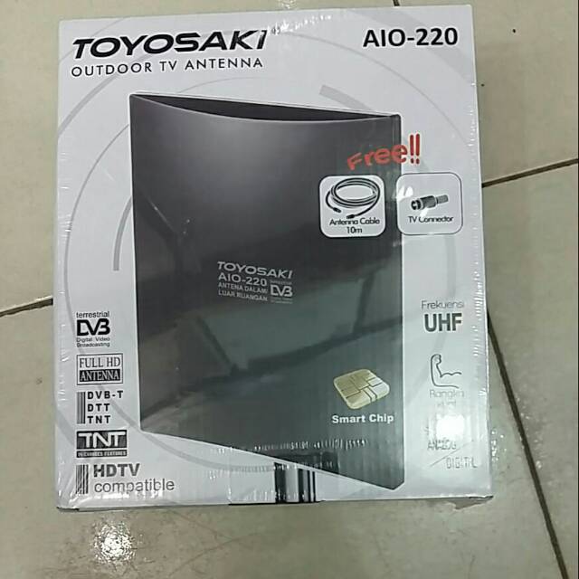 Antena TV Digital Indoor Outdoor Toyosaki AIO-220AW