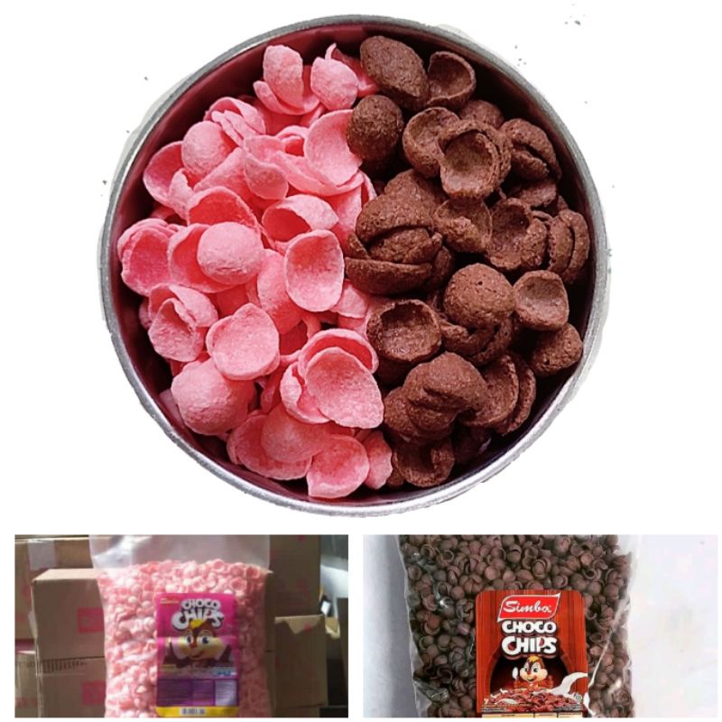 CHOCO CRUNCH 50G COCO CRUNCH FANTASY HOUSE KOKO KRUNCH SEREAL COKLAT SIMBA STRAWBERRY STROBERI PINK