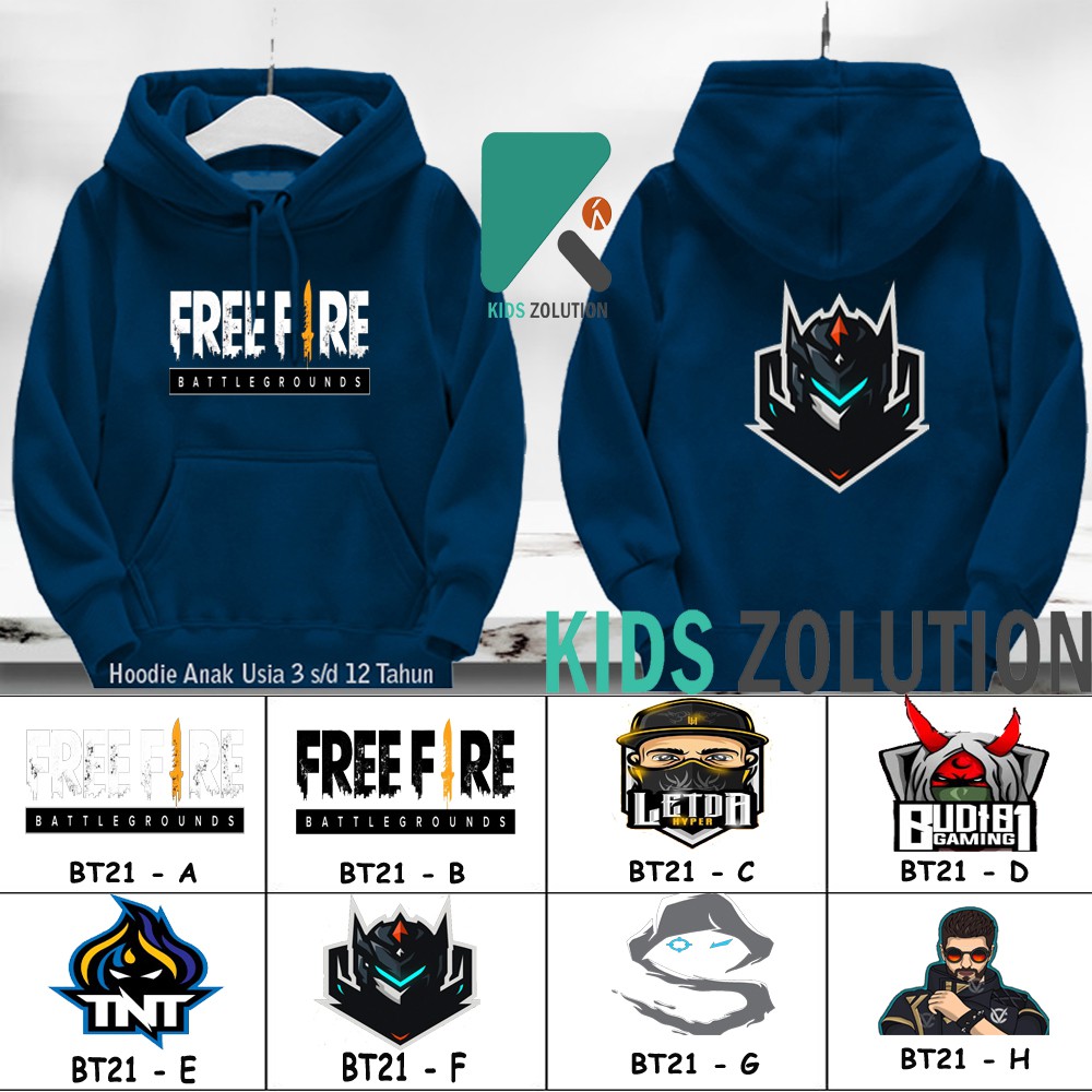 Jaket Free Fire Letda Anak Jaket FF Letda Anak Hoodie Free Fire Letda Anak LETDA BUDI 01 Shopee Indonesia