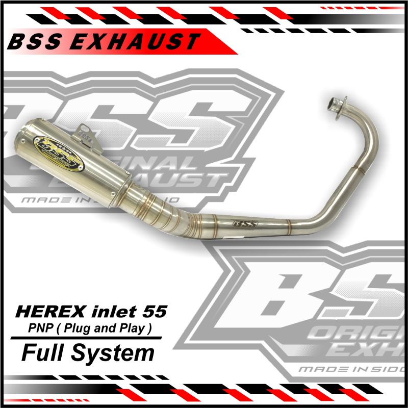 Knalpot BSS CB GL MP Tiger Inlet 55 Original BSS