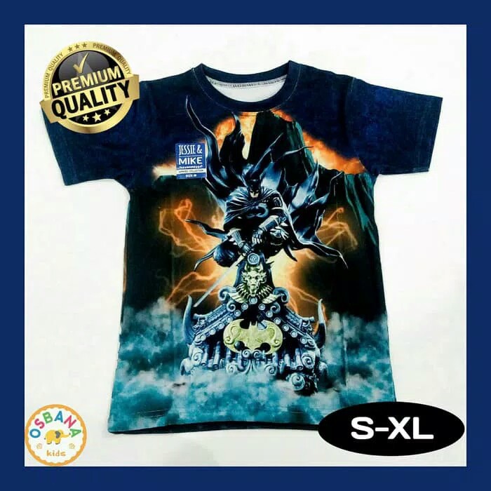 Baju Kaos Anak Karakter | Batman | Jessie Mike (S-XL)