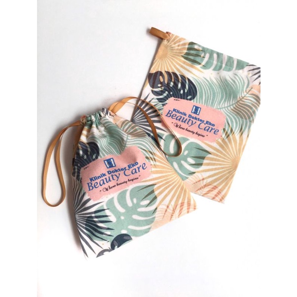 Pouch serut belacu custom fullcolor print (Minimal order 10 pcs)