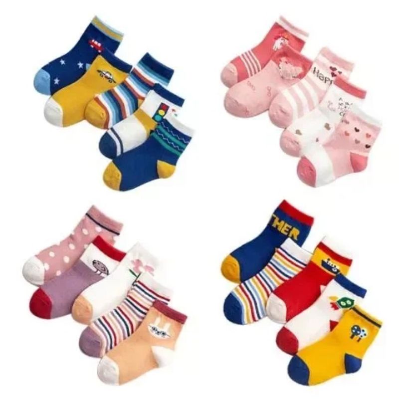 (TERMURAH 5 PASANG) KAOS KAKI BAYI MOTIF LUCU/KAOS KAKI ANAK BAYI MOTIF COWOK&amp;CEWEK