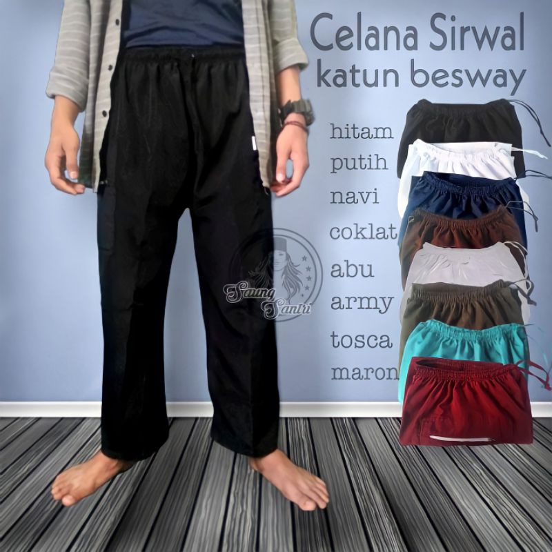 Celana sirwal komprang dewasa M L XL XXL XXXL
