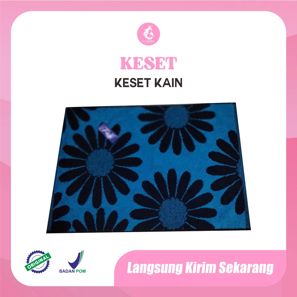 Keset kain Fantastis Motif Bunga