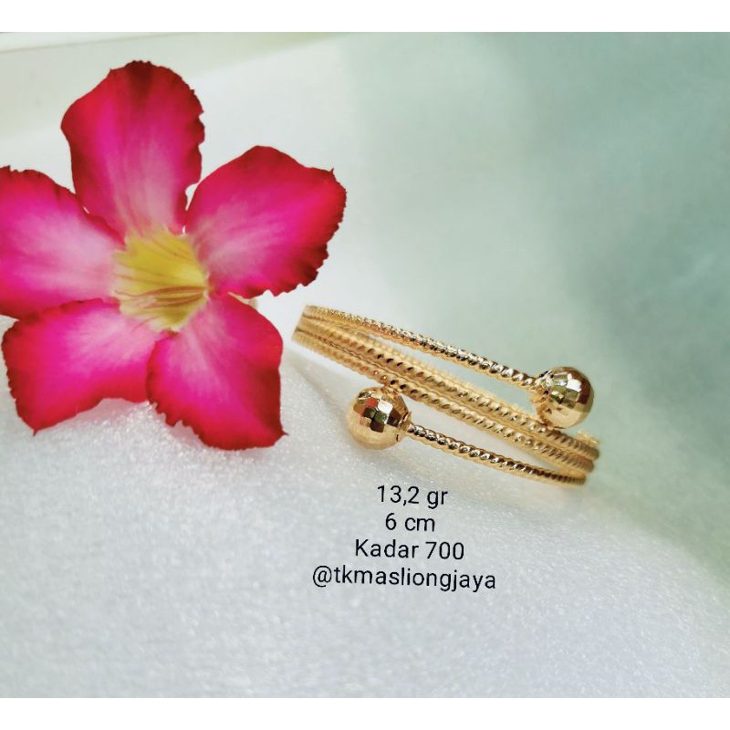 Gelang Wanita Emas Asli model Tinju kadar 16K