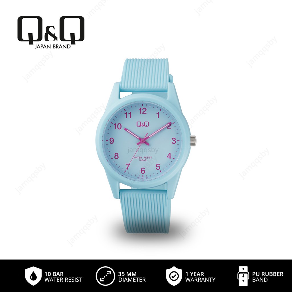 Jam Tangan Wanita Analog Q&Q QnQ QQ VS12 VS12J Original Water Resist